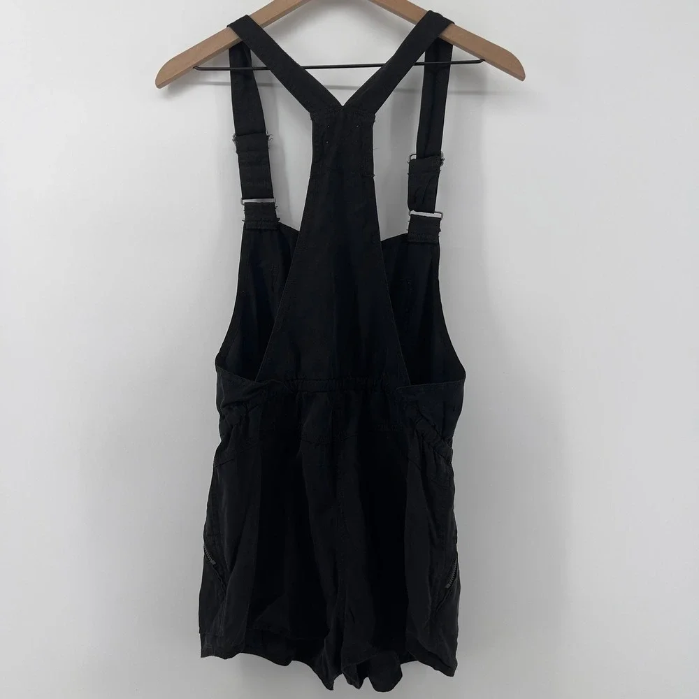 Wilfred Free Beatriz Drawstring Overalls Romper Black Women S Pockets Drawstring